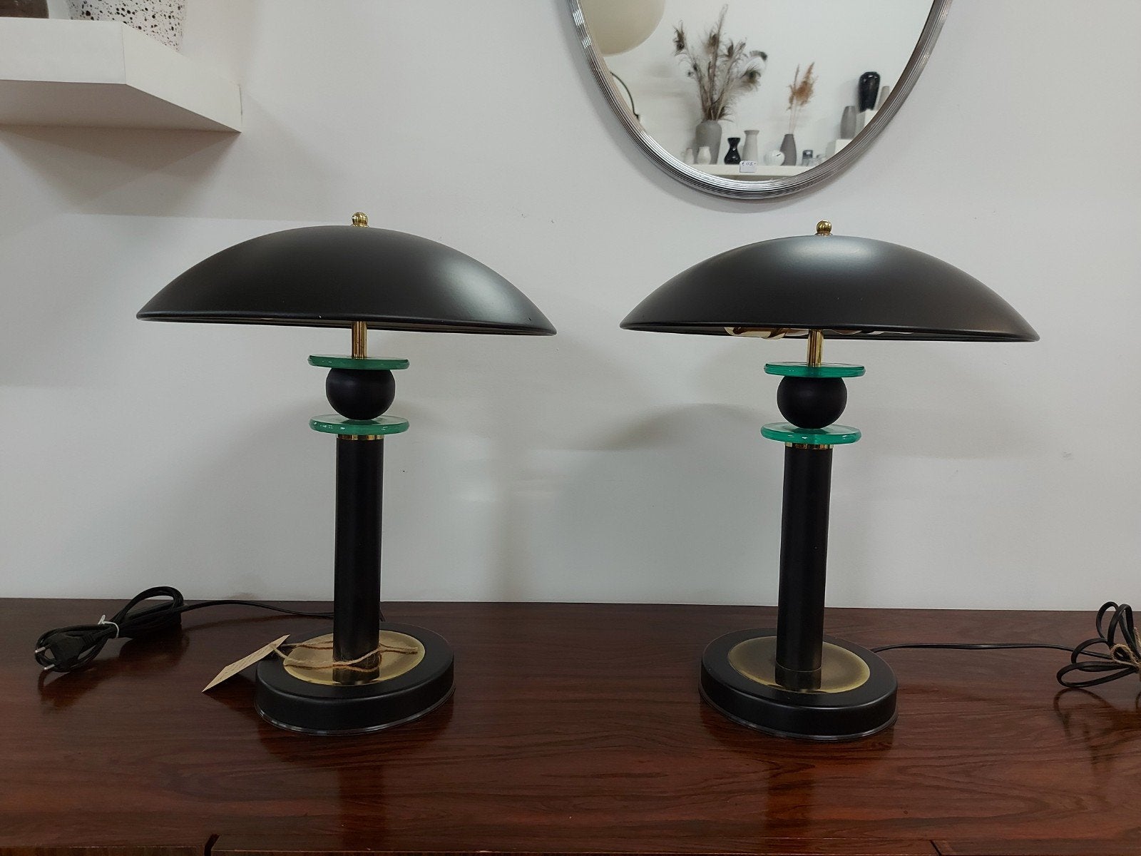 vintage tafellamp design desk lamp jaren 70 80 mushroom, ..., Zo goed als nieuw, Zwart, ...