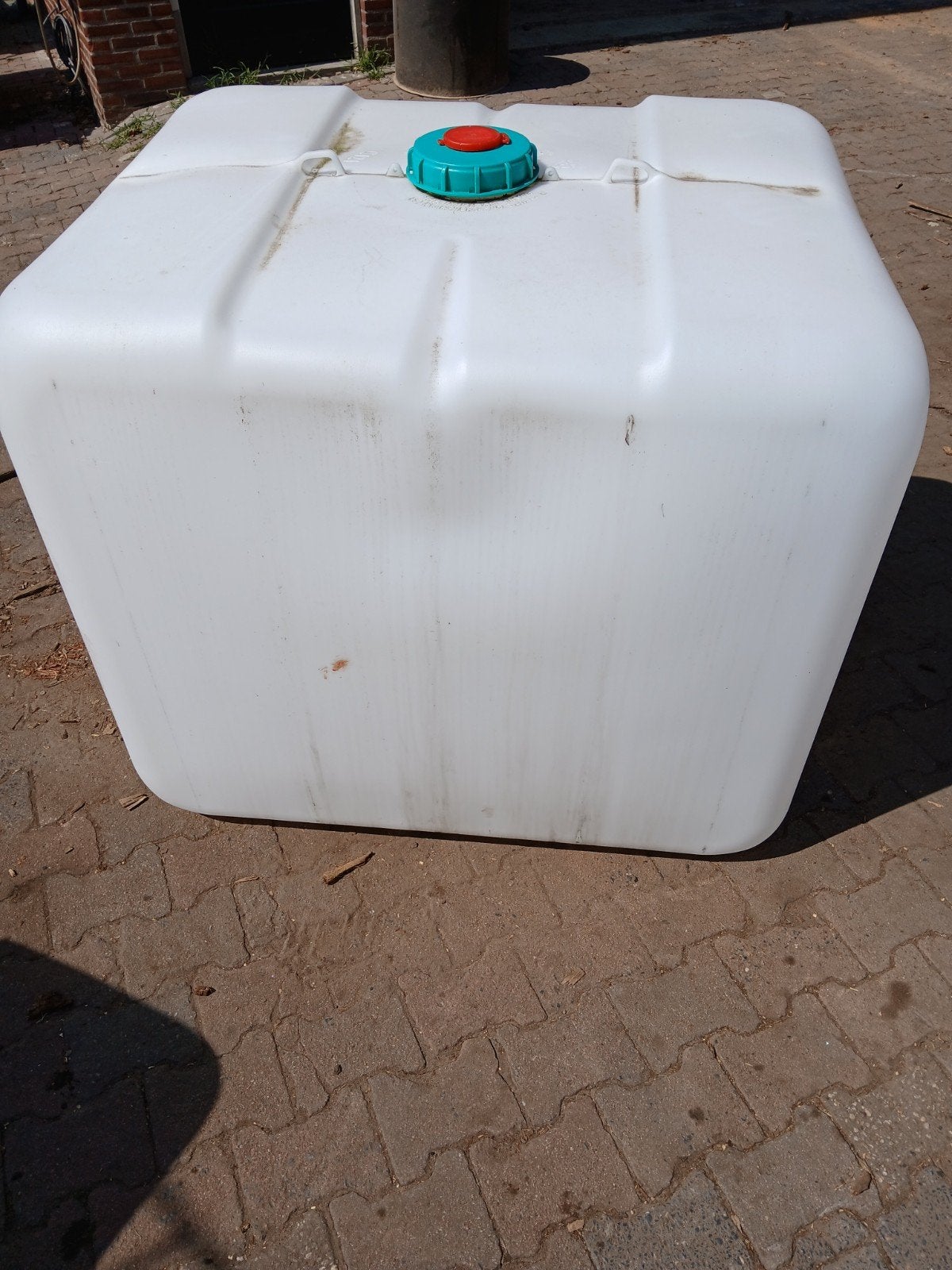 Ibc vat, blaas, regenton, waterbak, 150 liter of meer, Ophalen, Gebruikt