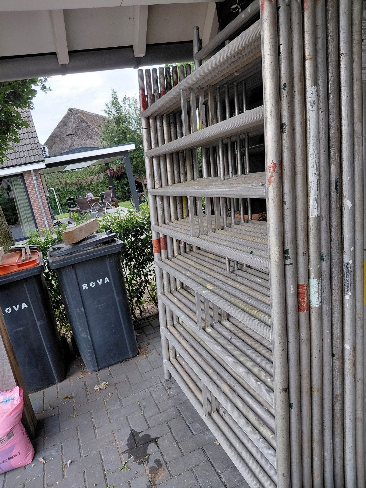 Layher rolsteiger, Doe-het-zelf en Verbouw, Steigers, Ophalen, Gebruikt, Rolsteiger of Kamersteiger, 5 meter of hoger