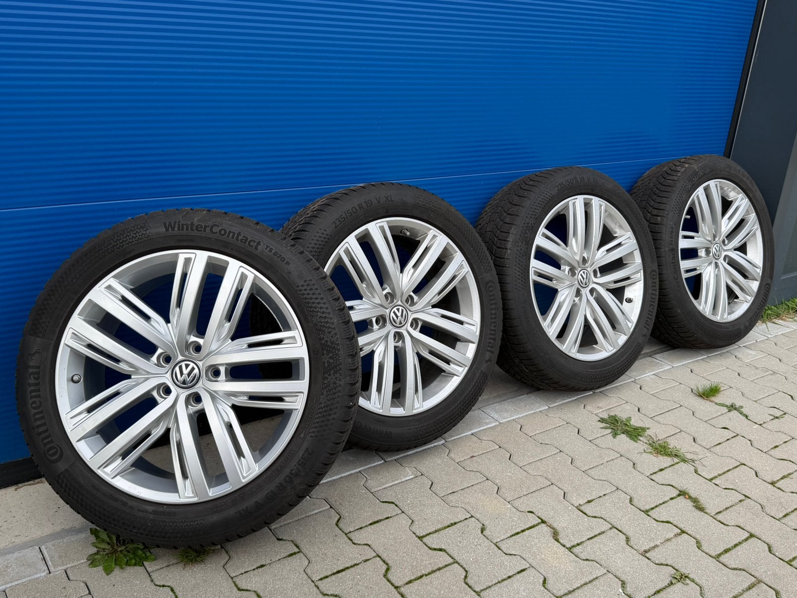 ORG. 19'' Volkswagen Tiguan Auckland velgen winterbanden 8mm, Auto-onderdelen, Banden en Velgen, 19 inch, Gebruikt, Velg(en), Ophalen of Verzenden