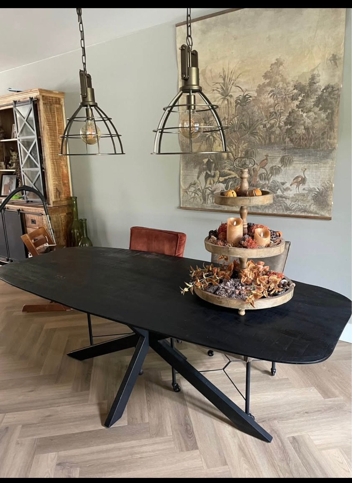Eettafel en salontafelset, Huis en Inrichting, Tafels | Eettafels, Ophalen, Zo goed als nieuw, Rond, 50 tot 100 cm