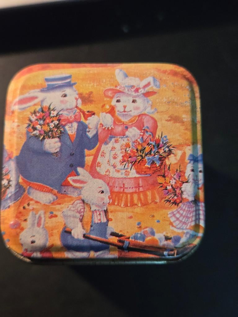 Beatrix Potter: Peter Rabbit blikje. 4.5x4.5x5.8cm, Verzamelen, Blikken, Ophalen, Gebruikt, Overige, Overige merken