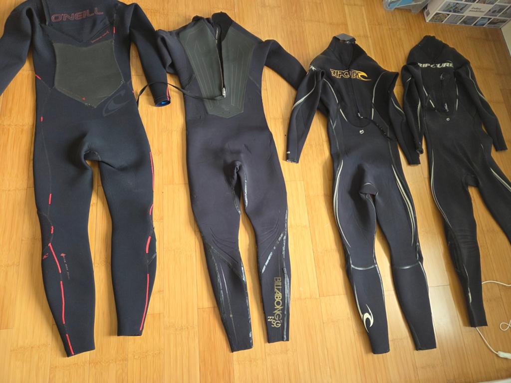 4x Surf Wetsuits MT - Compleet Set voor Alle Seizoenen, Ophalen, Gebruikt, Overige typen
