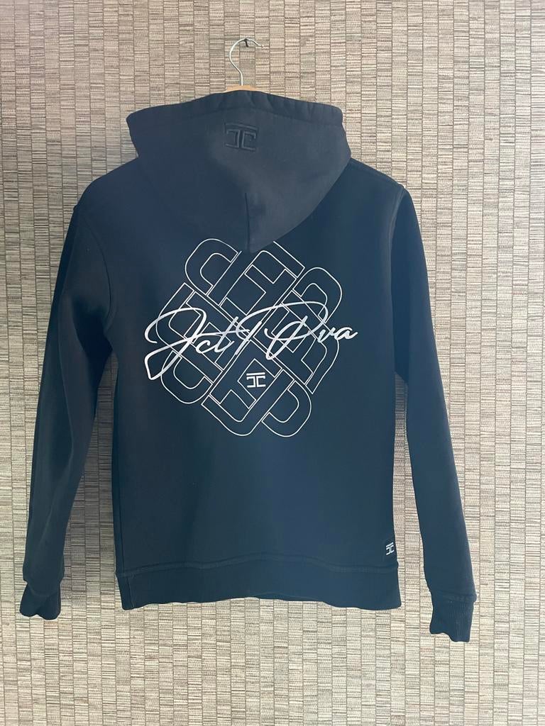 Zwarte Jc Rags Hoodie met Logo Opdruk, Ophalen of Verzenden, Zo goed als nieuw