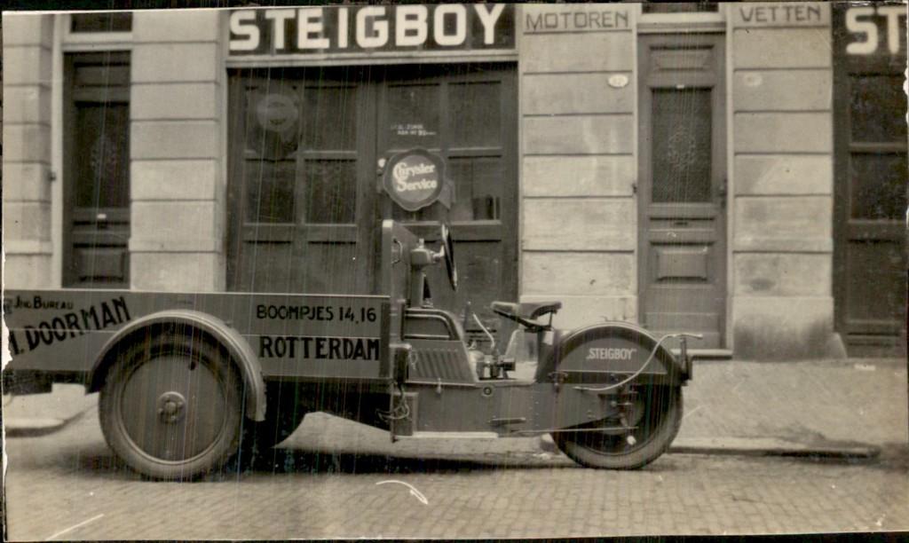Rotterdam - Foto - Steigboy - Doorman Motor, Verzamelen, Ophalen of Verzenden, Voor 1920, Zuid-Holland