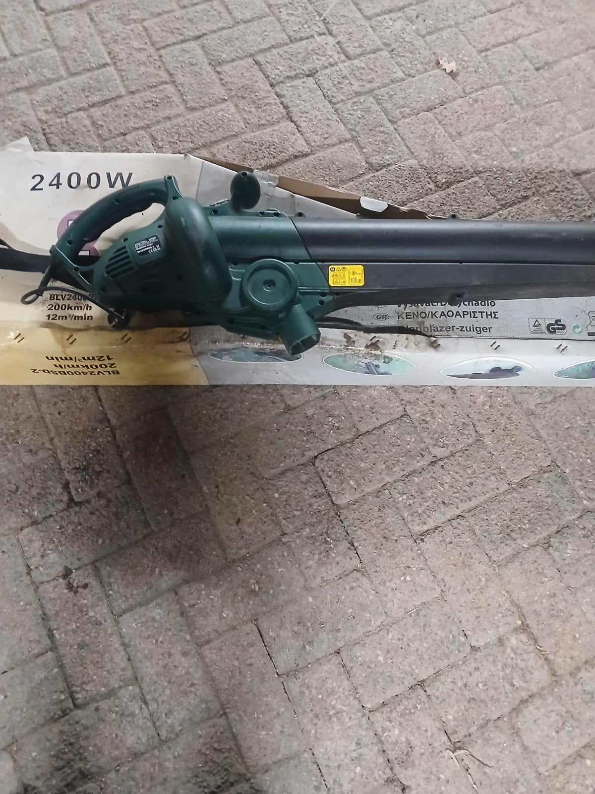 Krachtige 2400W Bladblazer en Bladzuiger, Onbekend, Met zuigfunctie, Handgedragen, Ophalen of Verzenden
