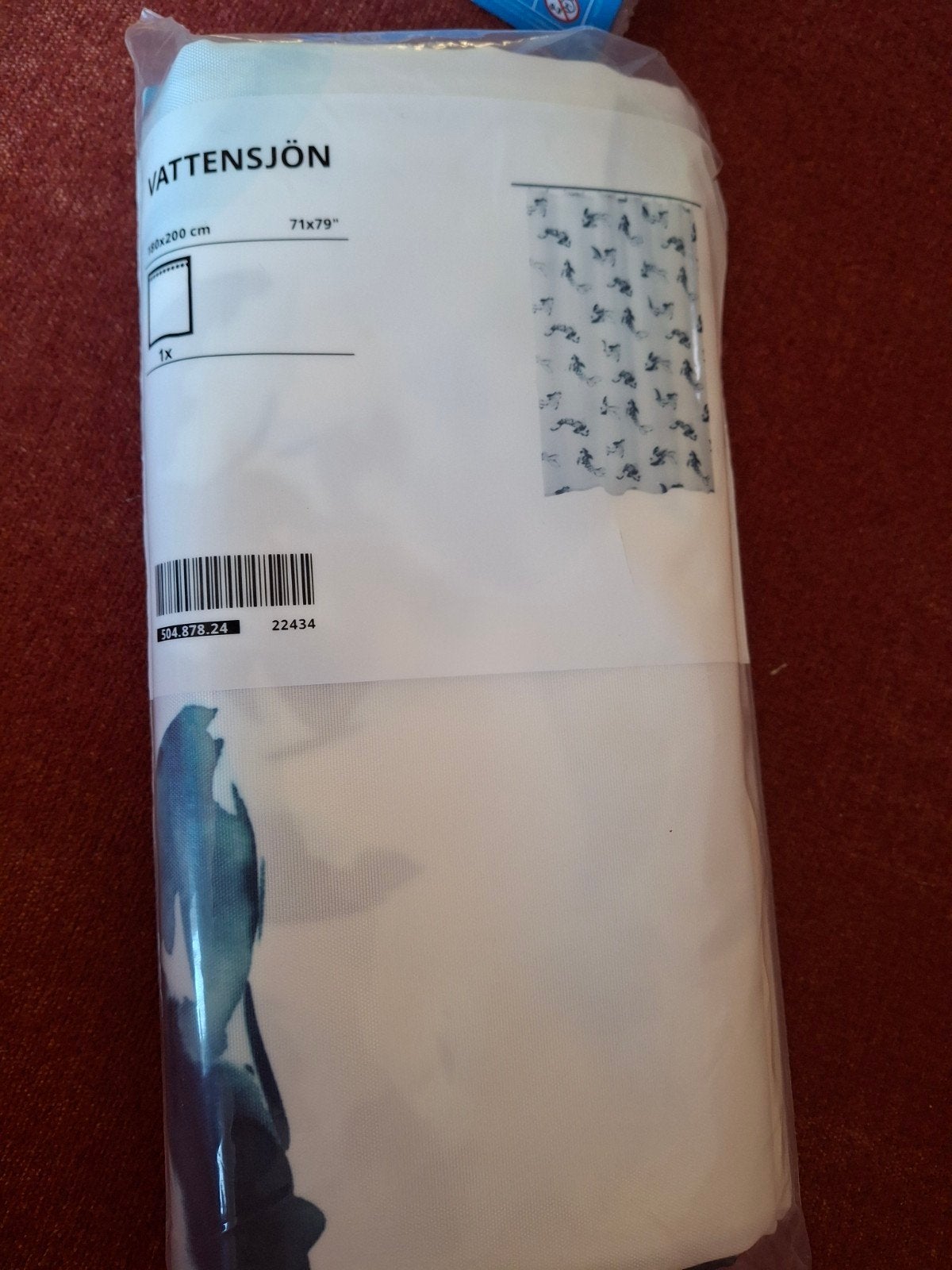 IKEA VATTERSJÖN Douchegordijn 180x200 cm, Huis en Inrichting, Badkamer | Badtextiel en Accessoires, Nieuw, Overige typen, Wit