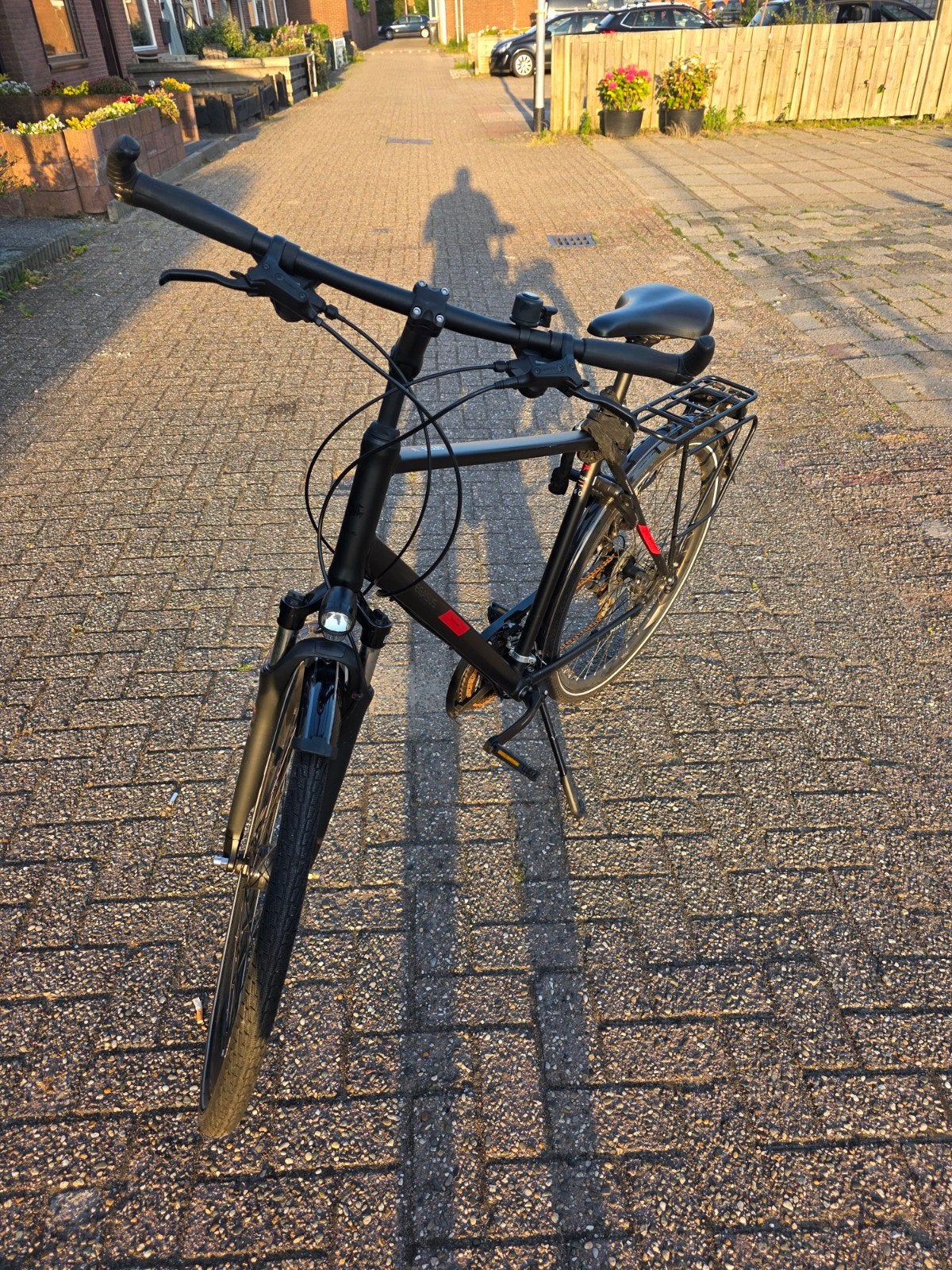 Pegasus Solero SL Disc 24 Black Matt H60, 28 inch, Vering, Zo goed als nieuw, 57 tot 61 cm