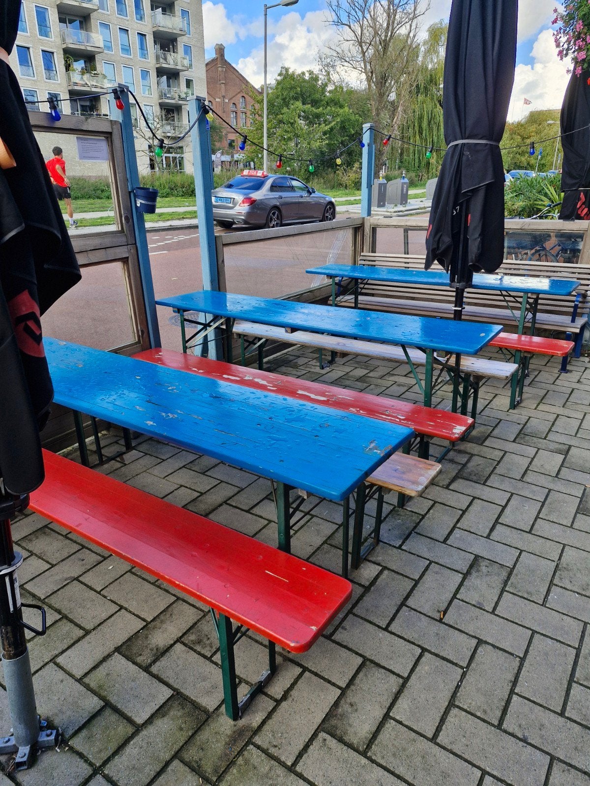 Inklapbare Picknicktafels, Ophalen, Rechthoekig, Hout, Inklapbaar