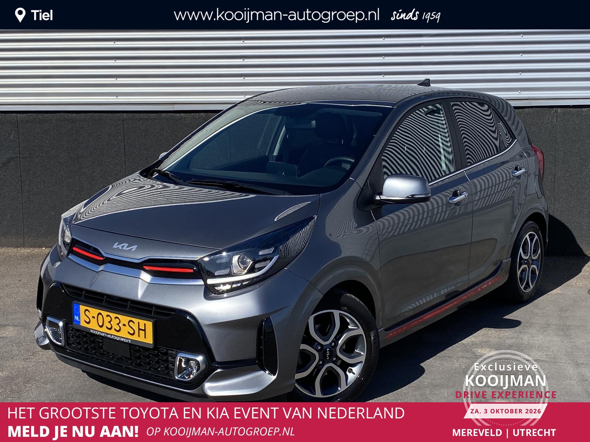 Kia Picanto 1.0 DPi GT-Line Trekhaak/fietsendragerbeugel, pa, Auto's, Voorwielaandrijving, Dealer onderhouden, Gebruikt, 4 stoelen