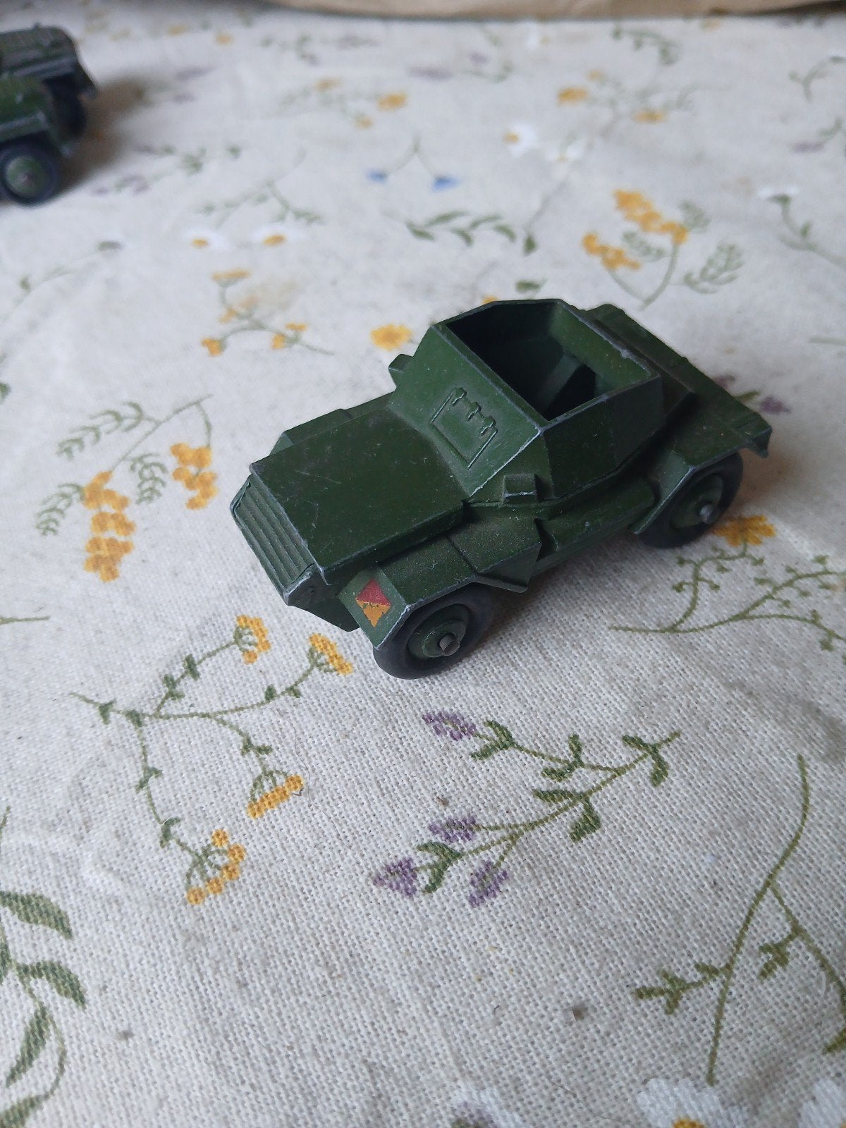 Mooie Scout car incompleet.  Dinky toys 673, Ophalen of Verzenden, Zo goed als nieuw, Auto, Dinky Toys