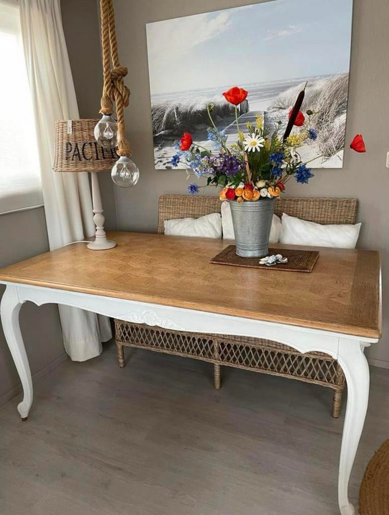Antieke tafel 90x160. Uitschuifbaar tot 250, Ophalen