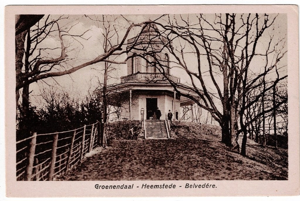 Heemstede - Groenendaal jaren '20. Belvedére., Ophalen of Verzenden, 1920 tot 1940, Ongelopen, Noord-Holland