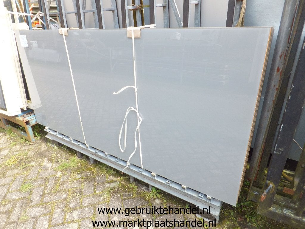 4 stuks grijs glazen sandwichpanelen 977x2245x50mm (a8)36, Ophalen, Nieuw, Overige materialen, 50 tot 100 mm