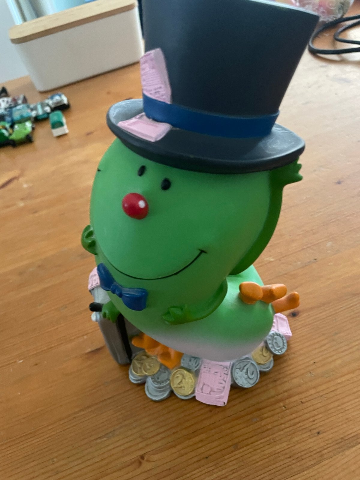 Vintage Rabobank Rups Spaarpot - Uniek Verzamelobject, Verzamelen, Ophalen, Gebruikt, Kunststof, Dier