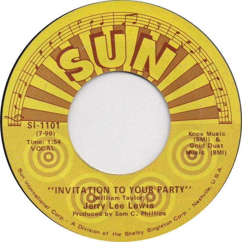 Jerry Lee Lewis - Invitation To Your Party 7"45, Cd's en Dvd's, Vinyl Singles, 7 inch, Single, Ophalen of Verzenden, Zo goed als nieuw