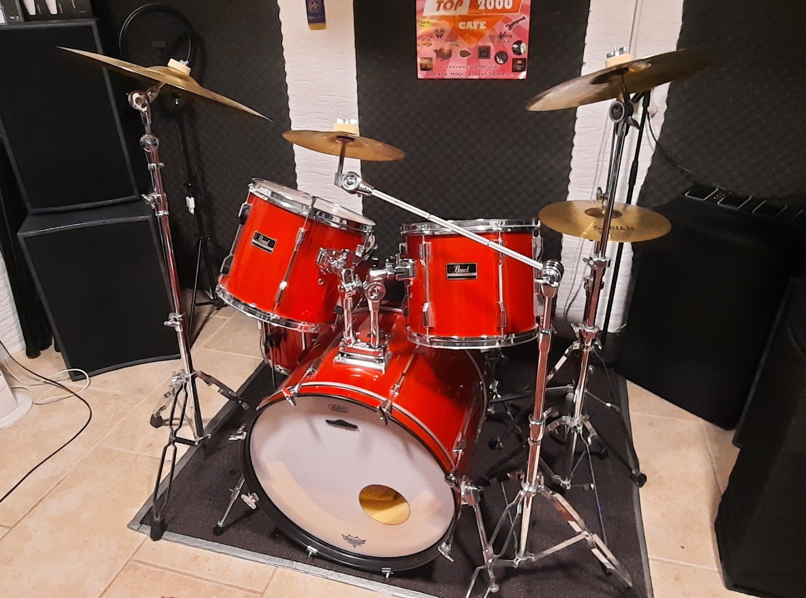 PEARL EXPORT SERIE DRUMKIT 
INCL. PEARL STANDAARDEN TRO, Ophalen, Gebruikt, Pearl