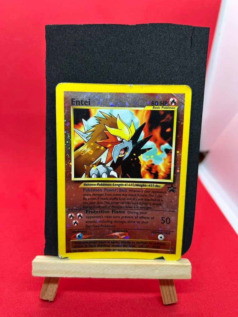 Entei Reverse Holo Promo #34 Black Star Promo, Ophalen of Verzenden, Zo goed als nieuw