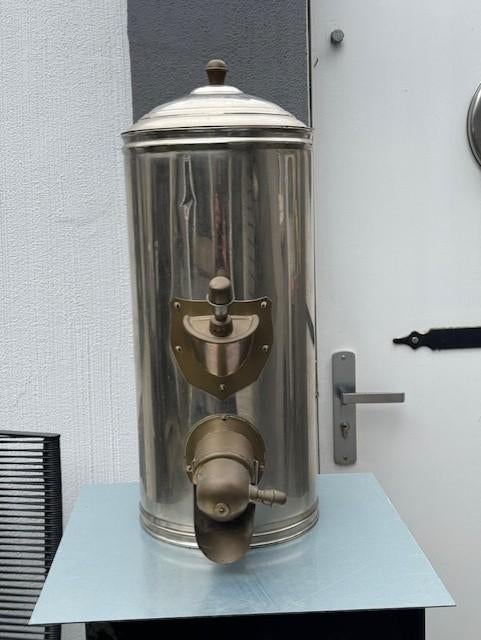 oude koffiebonen silo dispenser, Zilver, Ophalen of Verzenden, Metaal, Overige merken