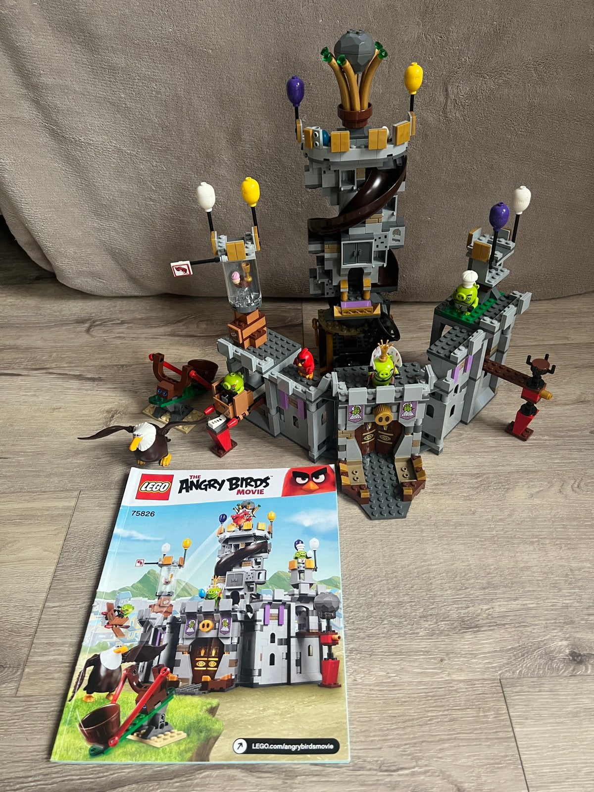 Lego Het kasteel van koning Pig 75826 The Angry Birds movie, Overige thema's, Lego, Ophalen of Verzenden, Zo goed als nieuw