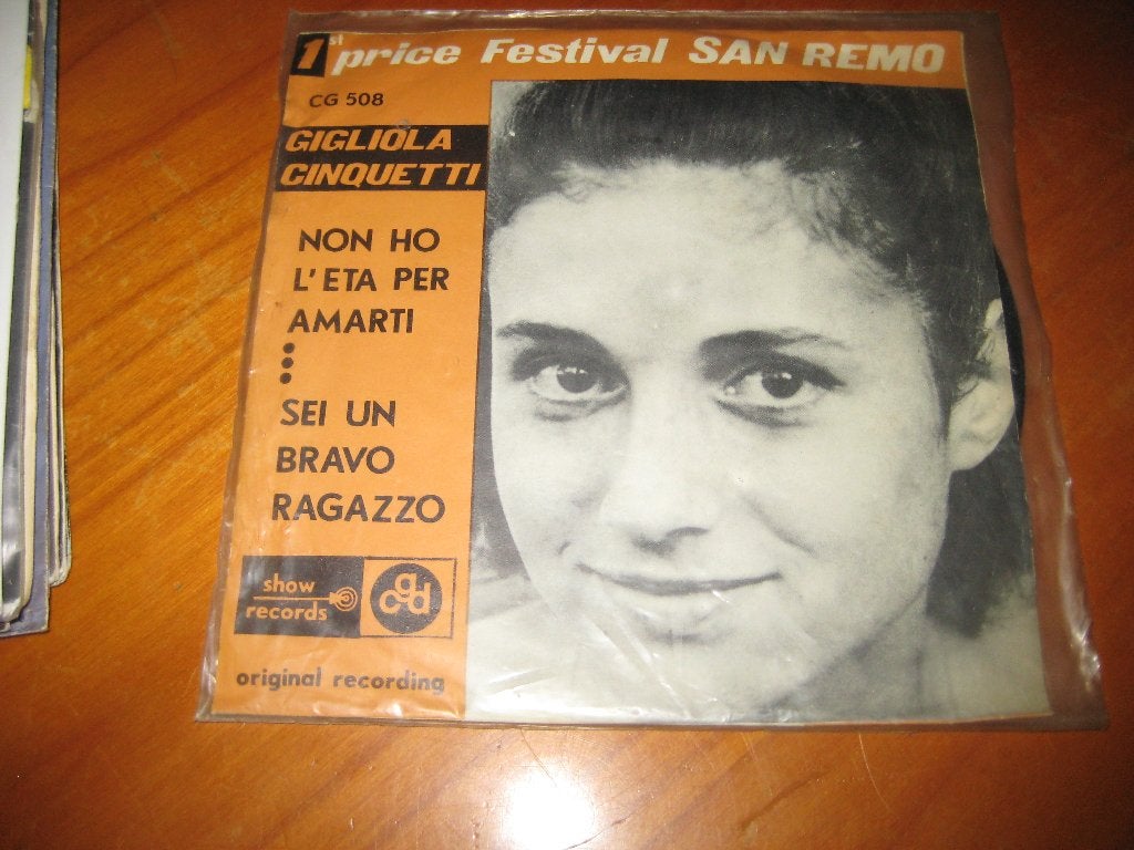 Gigliola Chinquetti: Non ho l`eta per amarti, Ophalen of Verzenden, Zo goed als nieuw, Pop