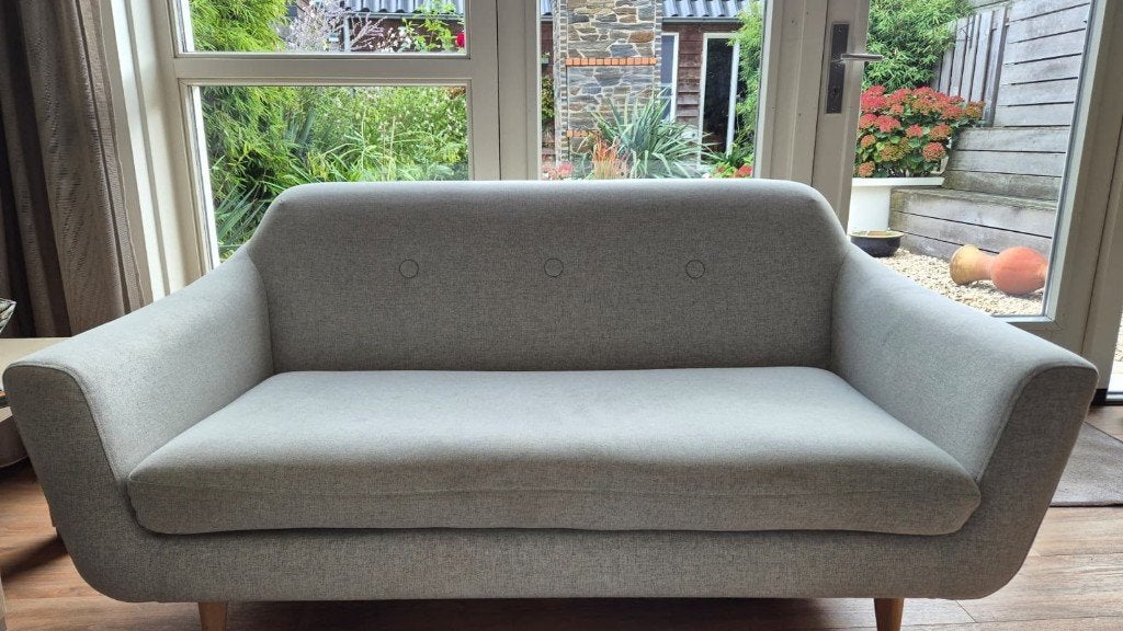 IKEA KLUBBFORS 2-zitsbank Gunnared beige | 159 cm, Ophalen, 150 tot 200 cm, Tweepersoons, 75 tot 100 cm