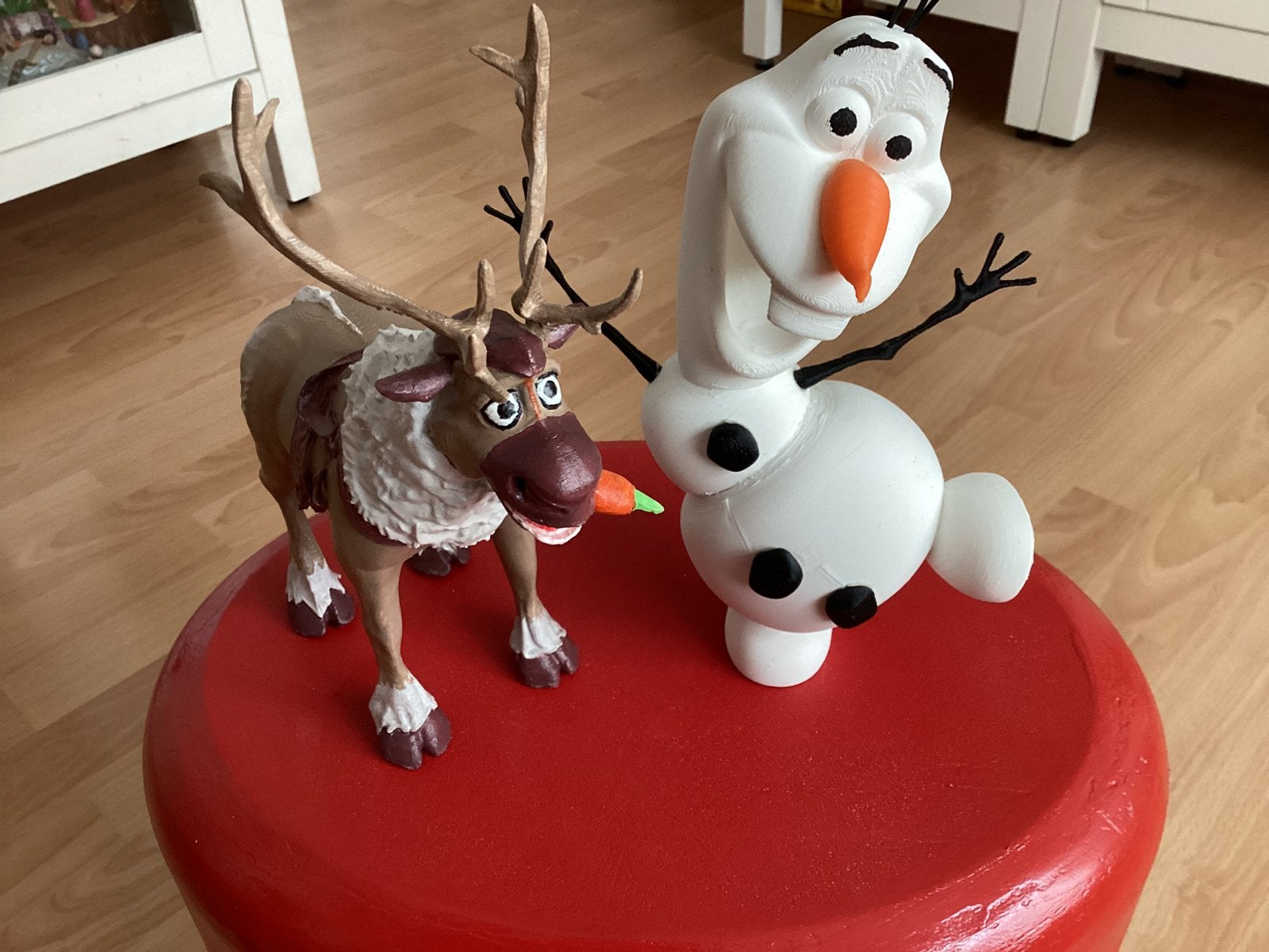 Disney 3d print set olaf en sven nieuw, Verzamelen, Disney, Ophalen of Verzenden, Overige figuren, Zo goed als nieuw, Beeldje of Figuurtje