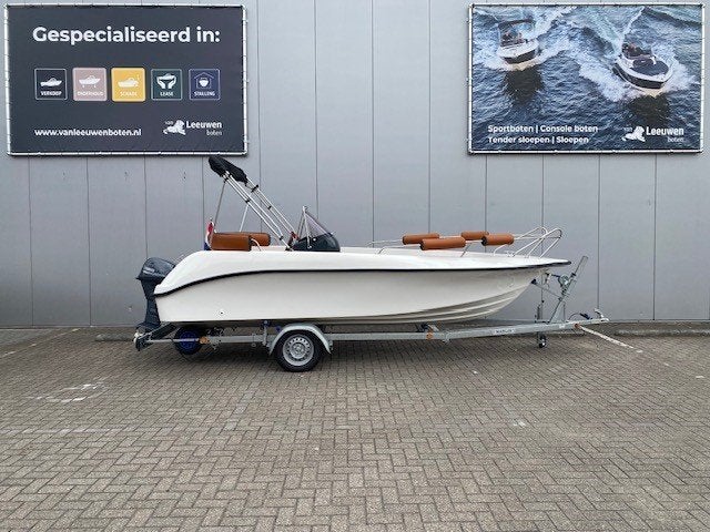 RAJO 540 Open / 15PK Yamaha met trim / Vaarklaar!, Watersport en Boten, 10 tot 30 pk, Van Leeuwen Boten, Met afstandsbediening