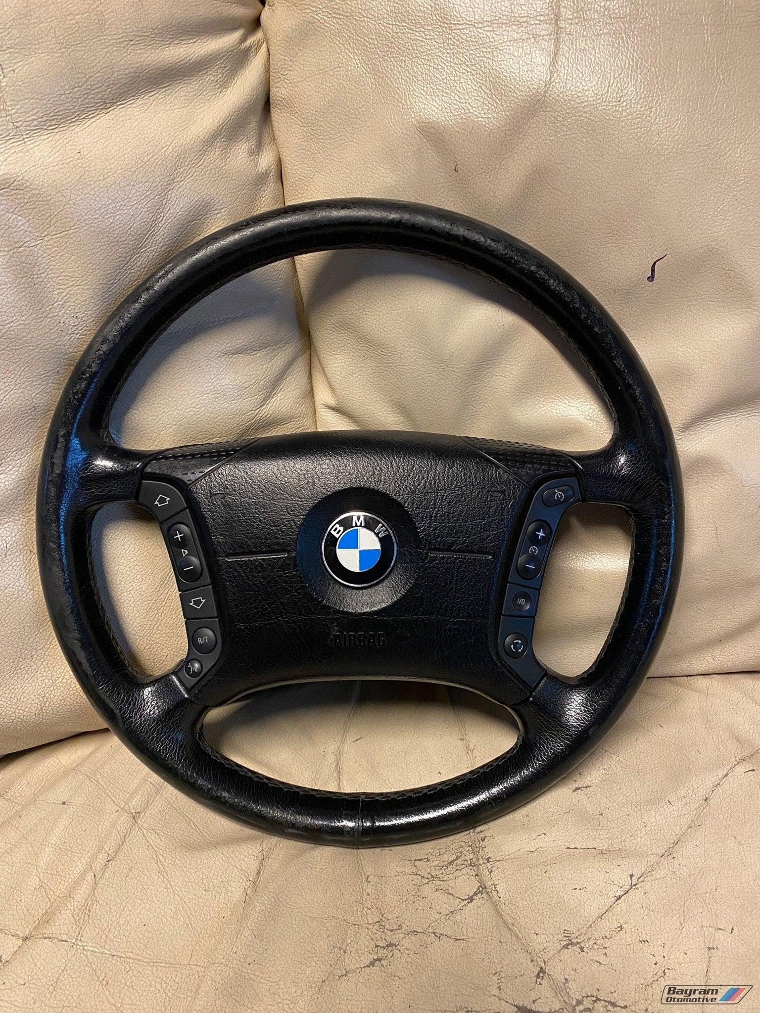 Bmw X5 stuur mf zwart leder E39 E53 5-serie stuurwiel, Gebruikt, -, -, Ophalen of Verzenden