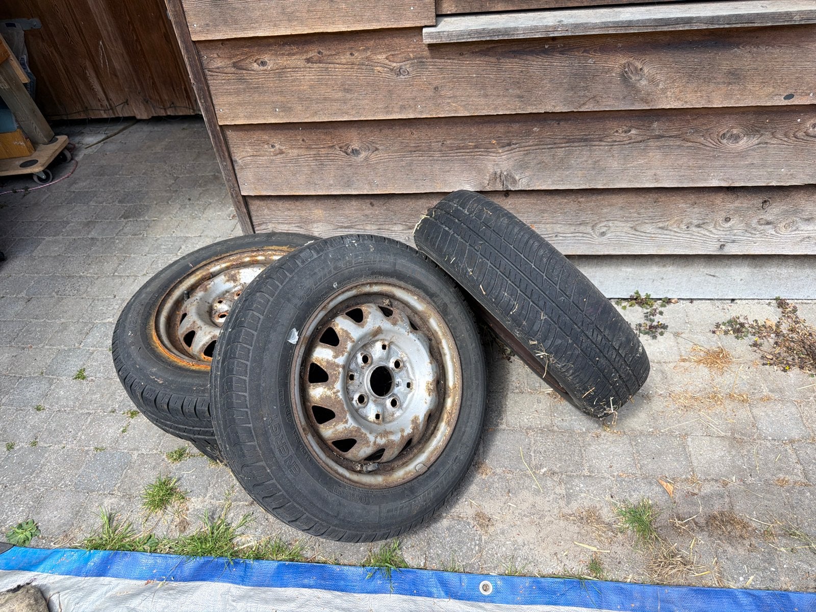 Gebruikte banden en velgen - 13 inch, Auto-onderdelen, Banden en Velgen, Ophalen, Gebruikt, 13 inch, Overige