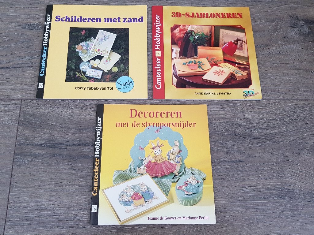 Boeken : Schilderen met zand / Decoreren / 3D-sjabloneren, Ophalen of Verzenden, Zo goed als nieuw, Overige onderwerpen, Diverse auteurs
