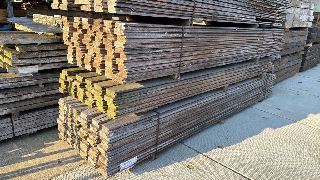 bankirai gebruikte 46x160 mm hardhout damwand planken