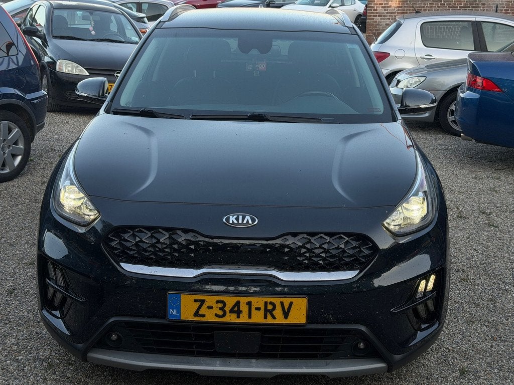 Kia NIRO 1.6 GDi PHEV DynamicPlusLine Leer Memory ACC Lane A, Auto's, Kia, 8 kWh, Gebruikt, Blauw, Bedrijf