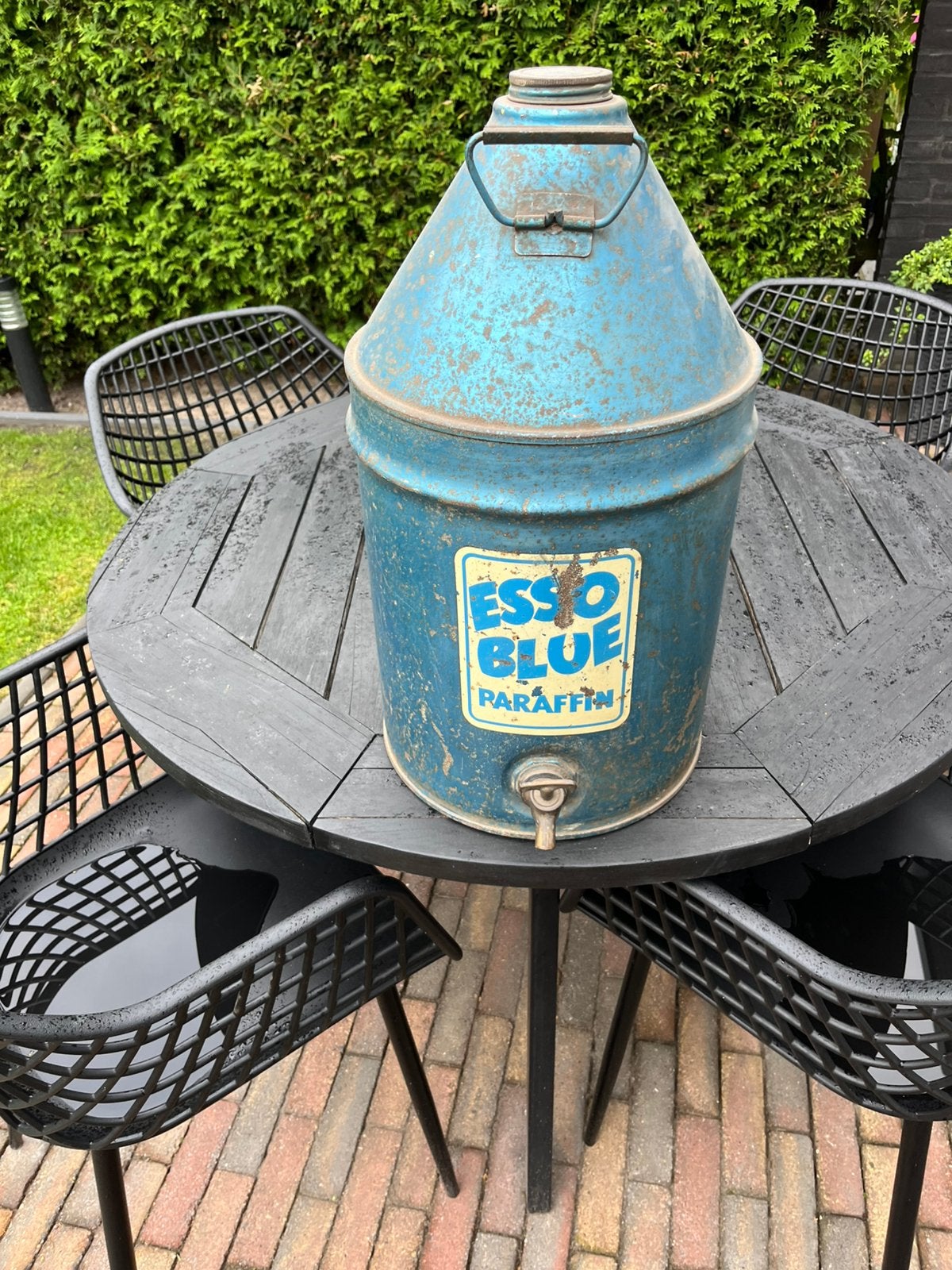 Esso blik , pomp, Ophalen of Verzenden, Gebruikt