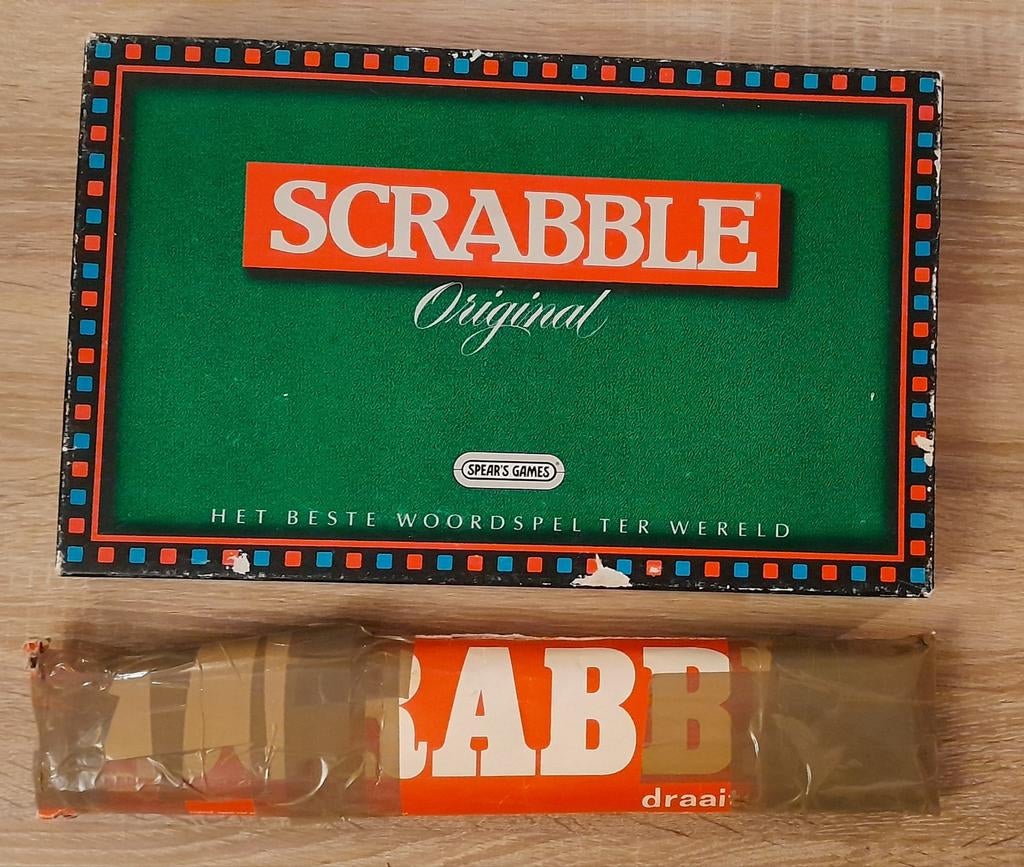 Scrabble spel met draaipootjes - Jumbo Spear's Games 1988, Hobby en Vrije tijd, Gezelschapsspellen | Bordspellen, Drie of vier spelers