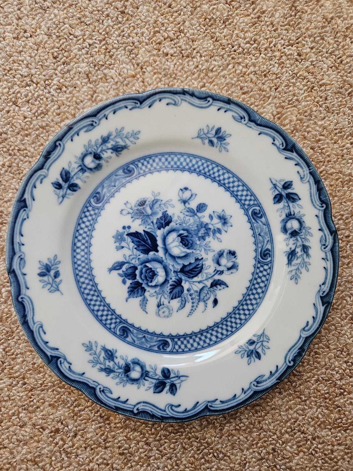 Blue Rose Fine China bordjes, Ophalen of Verzenden