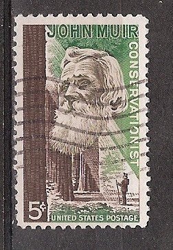 USA, John Muir, 1964., Ophalen of Verzenden, Gestempeld, Noord-Amerika