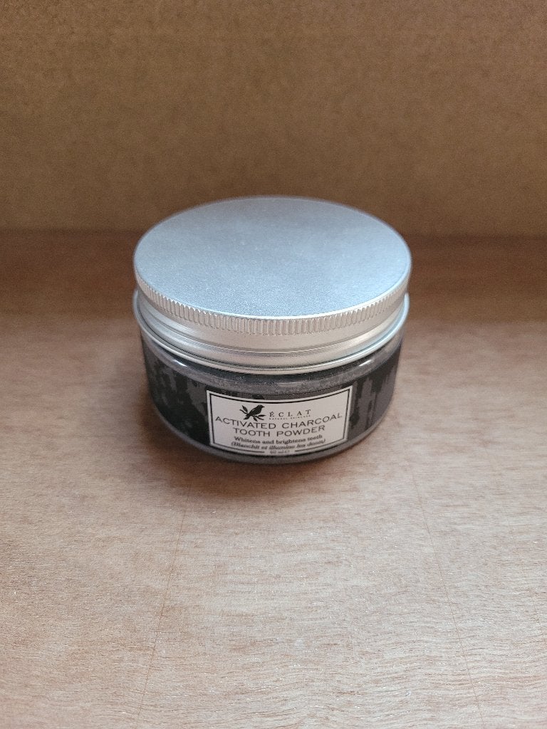 Éclat Activated Charcoal tandpoeder 60 ml, Ophalen of Verzenden, Nieuw, Gehele gezicht, Reiniging