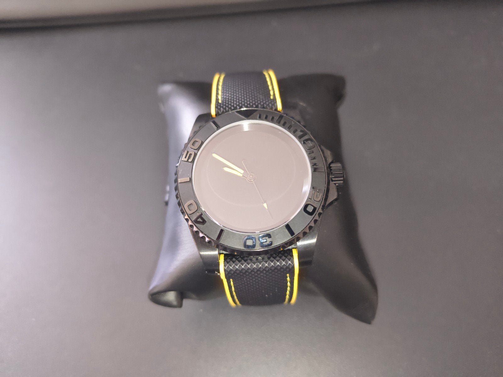 Custom Seiko NH35 mod - Stealth Yacht Master Bumblebee, Sieraden, Tassen en Uiterlijk, Horloges | Heren, Seiko, Staal, Polshorloge