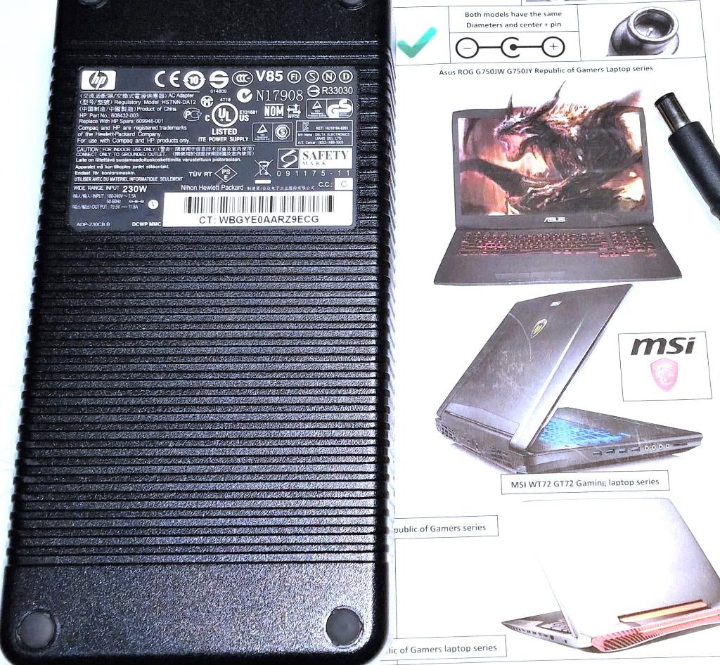 Asus ROG ADP-230EB T 19.5V 11.8A 230W G20CB Adapter Lader, Computers en Software, Laptop-opladers, Nieuw, Ophalen of Verzenden
