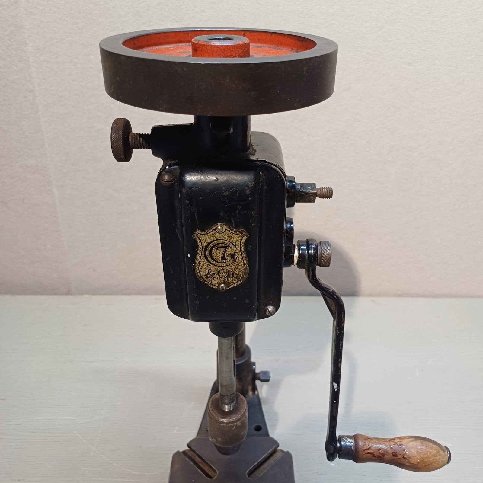 VINTAGE IXION HAND KOLOMBOORMACHINE, Ophalen of Verzenden