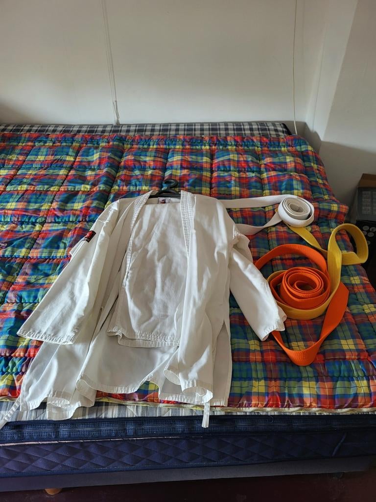 Vechtsportpak met banden (Judo/Karate), Ophalen of Verzenden, Gebruikt, Judo, Vechtsportpak