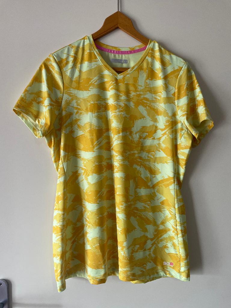 Sjeng sports dames T-Shirt maat 44, Ophalen, Geel, Zo goed als nieuw, Korte mouw