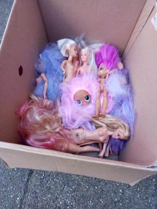 Doos met 15 naakte (barbie) poppen, Ophalen of Verzenden, Gebruikt, Barbie
