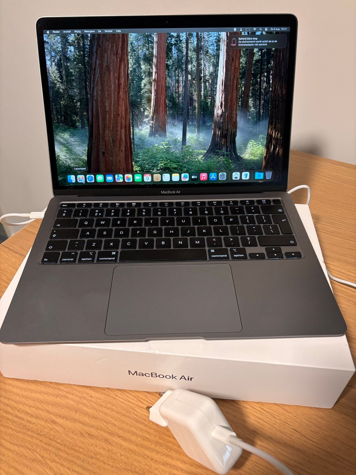 MacBook Air 2020 Space Gray, Computers en Software, Ophalen, 256 GB, 2 tot 3 Ghz, Qwerty