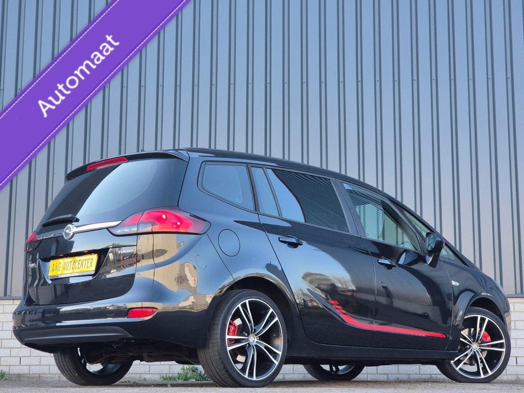 Opel Zafira 1.4 Cosmo 7 zits/1e Eig/Airco/140 PK/19''/Nw Apk, Auto's, Opel, Gebruikt, 4 cilinders, 7 stoelen, Zwart