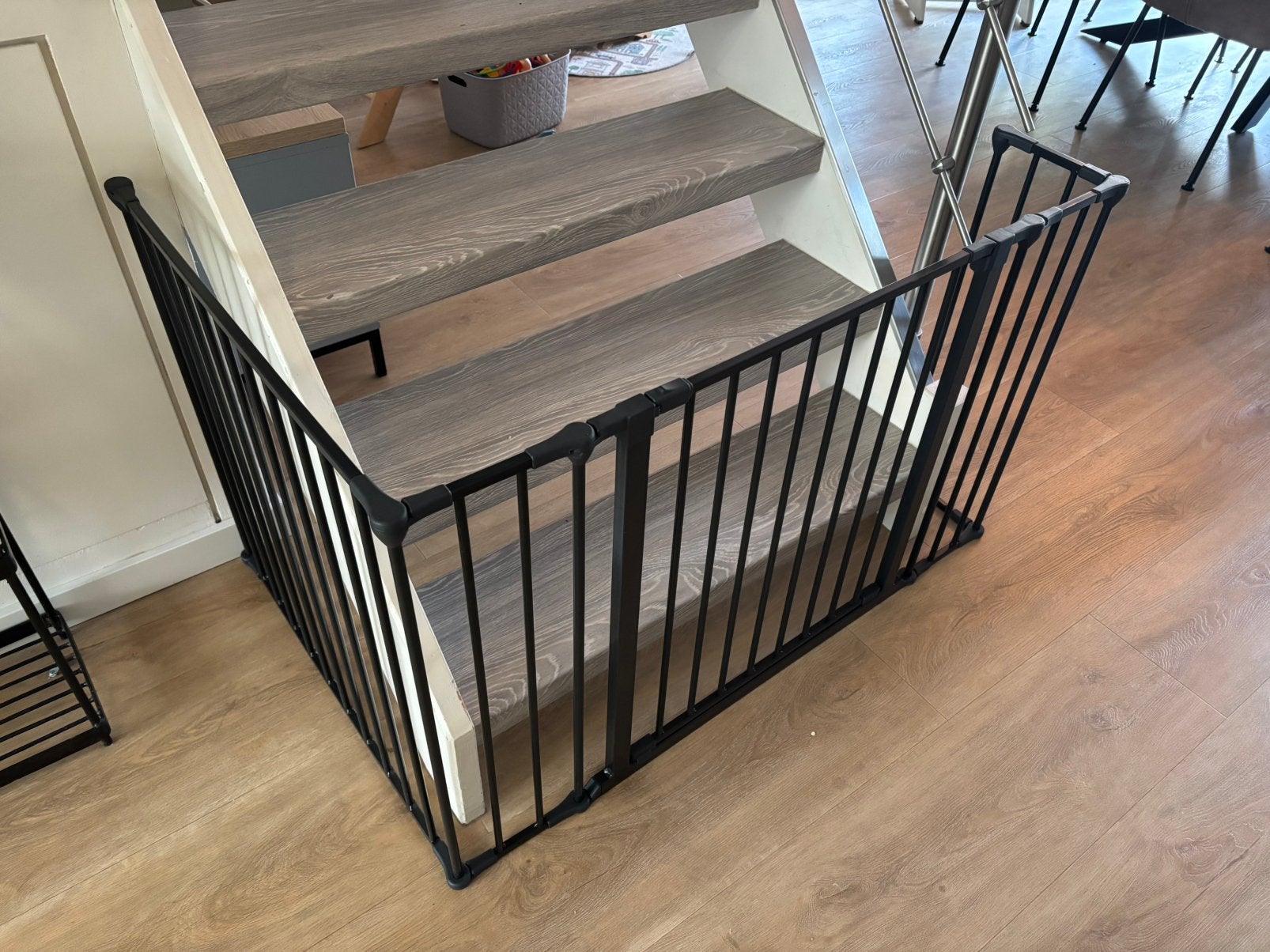 BabyDan traphekjes 2x - zwart, Ophalen, Zo goed als nieuw, Metaal of IJzer, 115 cm of meer