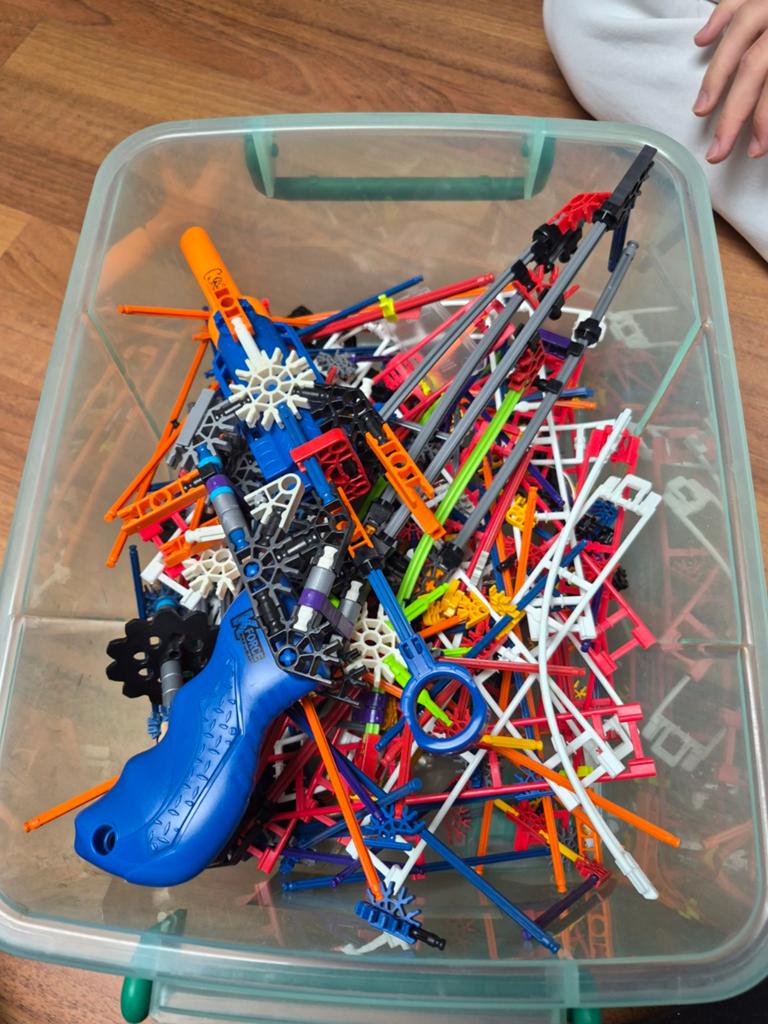 Knex achtbaan met motor en Knex pistool, Ophalen of Verzenden, Jongen of Meisje