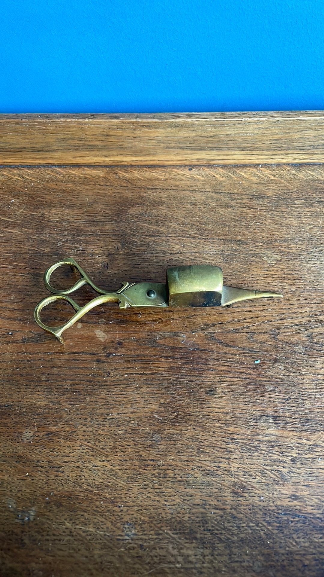 Antieke koperen kaarsendover, Antiek en Kunst, Antiek | Koper en Brons, Ophalen of Verzenden