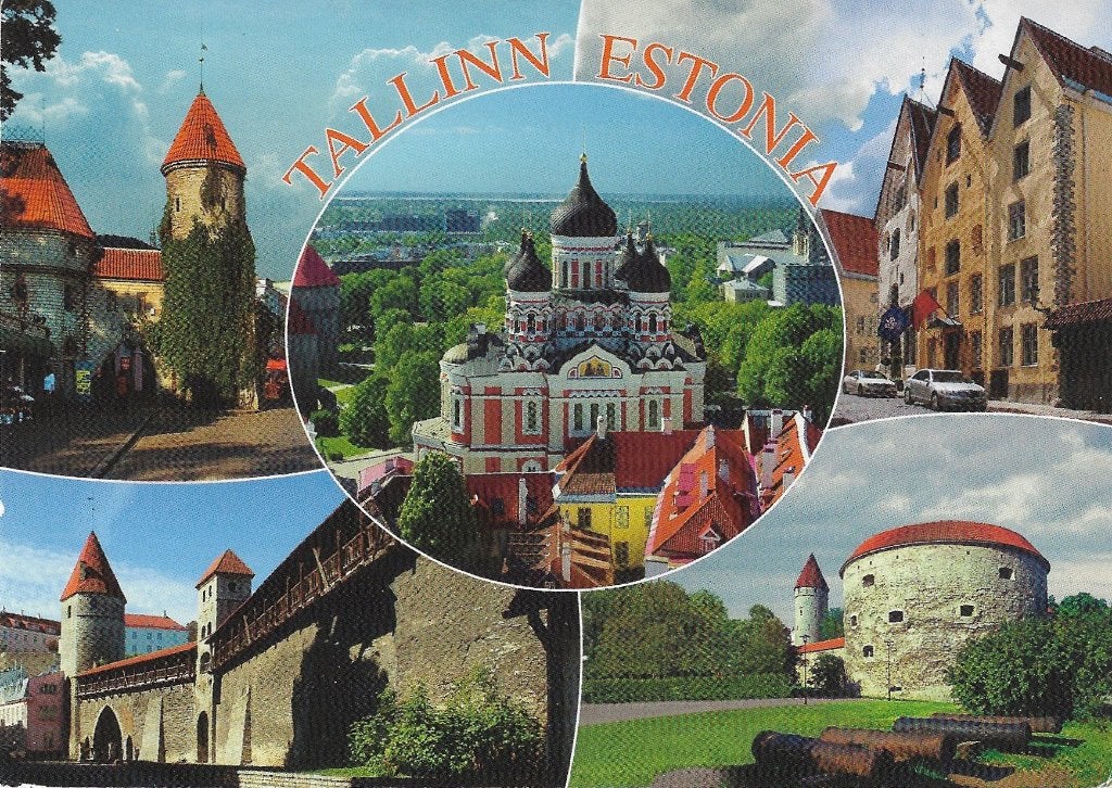 Ansichtkaart  	Tallinn (Estland)	5-luik, Verzenden, 1980 tot heden, Gelopen, Overig Europa